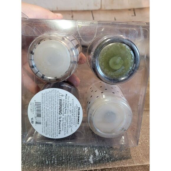 Halloween candle vanilla scent set spider bat striped - Picture 5 of 5